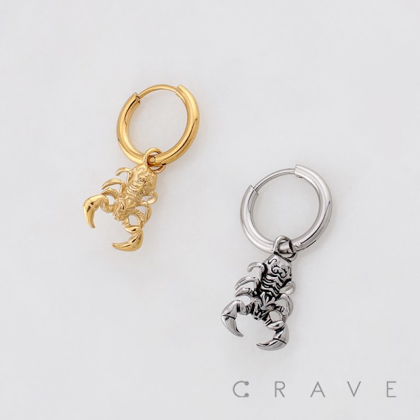 GOTHIC SCORPION 316L SURGICAL STEEL EARRING